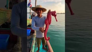 🐉CAUGHT ON CAMERA 🌊 Giant Seahorse ! 🐉🌊#seahorse #giantseahorse #marinelife