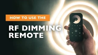 How to Use the Wireless RF Dimming Single Color LED Handheld Remote