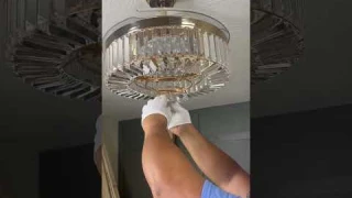 Fandeleir Was it worth it? #fan #chandelier #homehacks