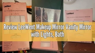 Review LeeWent Makeup Mirror Vanity Mirror with Lights, Bathroom Adjustable Brightness Mirrors 1X/2X