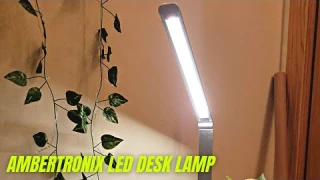 Ambertronix LED Desk Lamp with USB Charging Port Review & Test | Dimmable Eye-Caring Desk Light