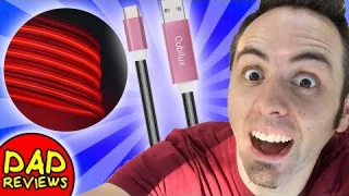 Light Up Charging Cable | Laser Illuminated Charge & Sync Cable Cubilux Unboxing & First Look Review