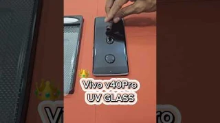 Vivo v40 Pro Uv Tempered Glass ￼Quick Paste 1Min Edge To Edge Protector No Border