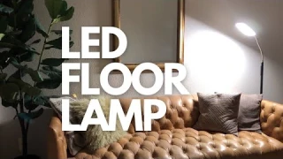 Reading Floor Lamp | LEPOWER 18W LED Floor Lamp with Stepless Dimmer & 5 Color Temperatures