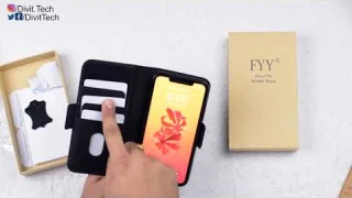 Leather Case plus Card Holder with RFID Blocking and Wireless Charging