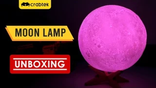 Rechargable Smart Moon Lamp with voice command activated!