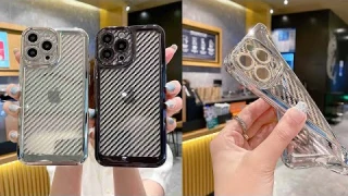 Apple iPhone Case Carbon Fiber Soft TPU Protective Cover