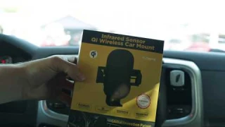 FLOVEME Wireless Car Charger Mount   IR Sensor 15W QI Fast Car Wireless Charger Auto Clamping Air Ve