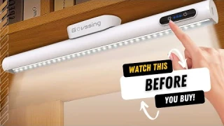 GOVSSING LED Under Cabinet Lights Wireless, 13.8 inch Dimmable 5W 4000mAh