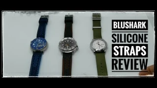 Blushark straps: Silicone rally & Alpha Perfit straps review #watches #blusharkstraps