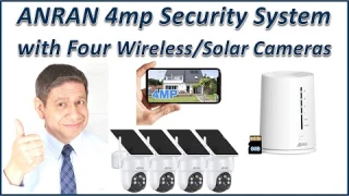 ANRAN 4-Camera 4mp Wireless / Solar Security System with NVR