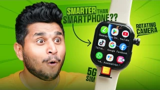 Beast 5G Android Smartwatch Ever😉|| With 8GB Ram 128 GB Storage, 10MP Rotating Camera, Video call