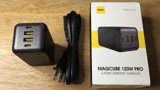 Aohi MagCube 120W Pro GaN+ 4-Port Desktop Charger Review 5-21-22