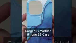 Beautiful marbled iPhone 15 case#iphone #iphone15 #iphone15pro #iphonecase #phonecase  #shorts