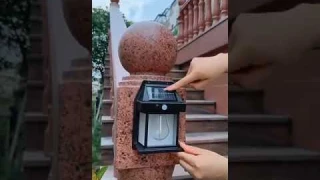 Mini Waterproof Solar Interaction Wall Lamp With Motion Sensor Security Light | Espace