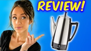 Presto 12-Cup Stainless Steel Coffee Maker Review And Demo