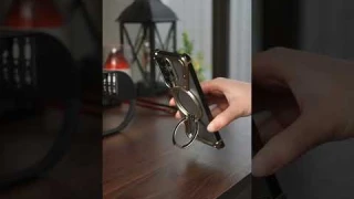 Samsung Galaxy S25 Ultra Metal Frameless Case: 360° Magnetic Kickstand & Ring Holder for Men