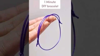 Quick Adjustable Bracelet Easy to Make Simple Sliding Knots DIY Tutorial with String and Scissors