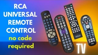 How to program an RCA universal remote control to TV, no code required