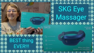 SKG Heated Eye Massager with Bluetooth ~ AMAZING!!! ~ Unboxing & Review