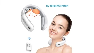 Aparat masaj cervical cu impusuri electromagnetice, cu incalzire, contra durerii musculare, reglabil