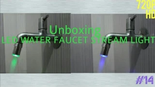 LED water faucet stream light Unboxing //Colour change