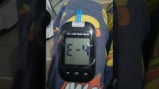 Kirk Russ Vlogs On Call Sure Sync Diabetes Glucometer E-4 Error Message