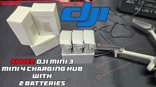 Aovee DJI Mini 3 & Mini 4 Charging Hub with 2 High Capacity 3850 mah Batteries Review