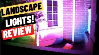 COLORED Landscape Lighting by ALOVECO Review 2021 | LED Waterproof Spotlight Garden Lights