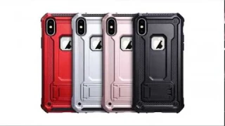 Dual Layer Hard Shockproof TPU+PC Kickstand Phone Case For iPhone (7 Colors)