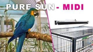 NEW BIRD LAMP, PureSun-Midi by Arcadia Bird. Full-Spectrum+UV-B lighting for pet birds.