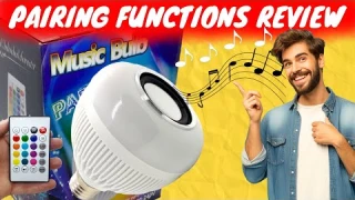 RGB LED BLUETOOTH MUSIC LAMP REVIEW WITH CONTROL FUNCTIONS HOW TO USE BLUETOOTH PAIRING