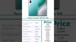 Tecno Camon 40 Pro 5G Review #phonereview #tecno #tecnocamon40pro