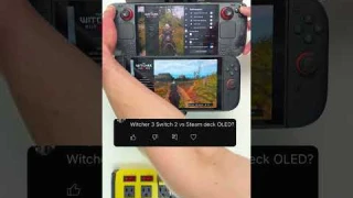 The Witcher 3 Switch 2 vs Steam Deck #thewitcher3 #switch2 #steamdeck