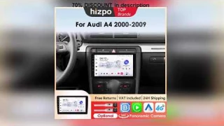 A must-have product! Hizpo 9" Android 14 For Audi A4 2000-2009 S4 B6 B7 RS4 Seat Exeo RS4 Car Radi