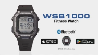 CASIO WSB1000 - Men's Digital Watch with Step Tracker & Phone App