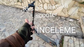 Yeni neslin tercihi! Rks a3 elektrikli scooter incelemesi -Çift Pedal Eren