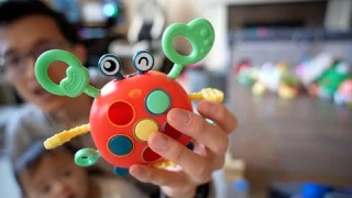 Took this on an Airplane with My Daughter: Montessori Crab Toy Review & Thoughts