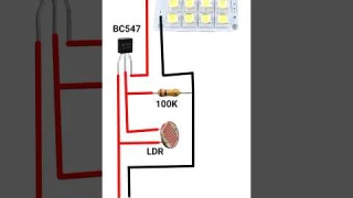 Auto Night LED Light Circuit LDR Sensor LDR Project #shorts