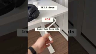 I found this little hack on my IKEA standing desk. Pretty neat. This way I save on new buys!