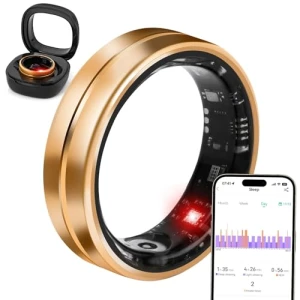 Smart Ring Fitness Tracker - Waterproof Health Monitor for Sleep, Heart, Blood Oxygen, Steps, Calories — Smart Ring, Dkeof