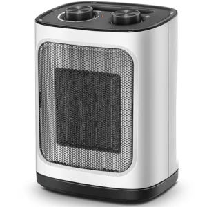 Portable Electric Space Heater with Thermostat, 1500W, Kismile