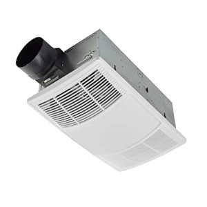 PowerHeat Bathroom Exhaust Fan with Heater and LED Light, 80 CFM, Broan-NuTone