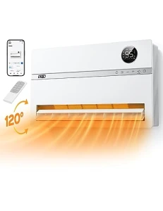 Smart Wall Heater with Remote Control, 1500W Electric Space Heater for Bedroom, Dreo