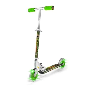 Dinosaur Scooter with Light Up Wheels, Adjustable Handlebar, Ozbozz