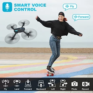 Foldable Drone with 1080P Camera, Voice Control, and Gesture Selfie — Drone, Hiturbo