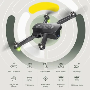 GPS Drone with 4K Camera, Auto Return, Follow Me, Brushless Motor, 46 Mins Flight — Drone, Holy Stone
