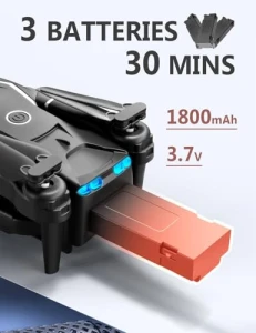 Mini Drone with Camera, 1080P FPV, 3 Batteries, Remote Control — Drone, FLYVISTA
