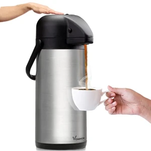 102oz Stainless Steel Airpot Coffee Dispenser with Pump, Vondior