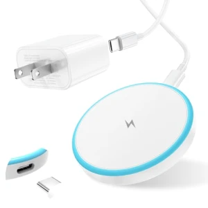 Magnetic Wireless Charger for iPhone and AirPods with 20W Power Adapter, AIOXQNL&
